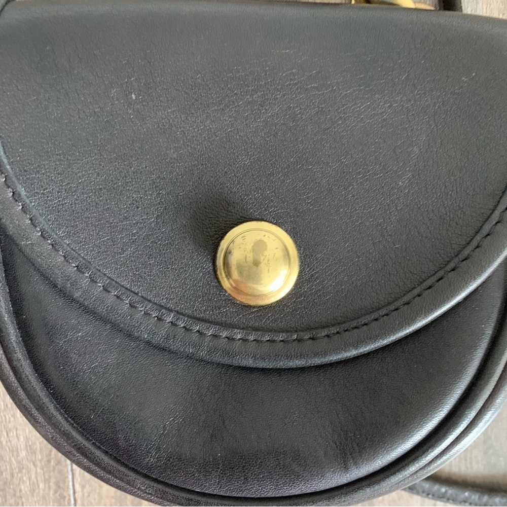 Coach Mini Saddle Crossbody Bag in Dark Brown with Gold Hardware - Picture 6 of 8